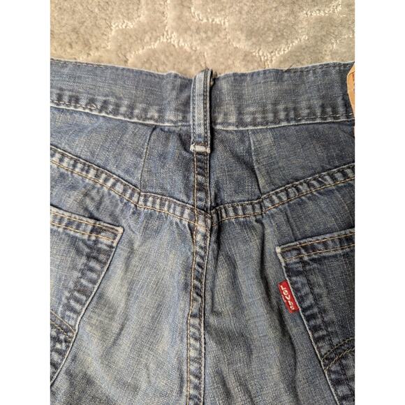 Levis 514 Slim Straight Fit Jeans MENS 31x30 Altered Dark Rinse Mid Rise casual - Picture 9 of 9